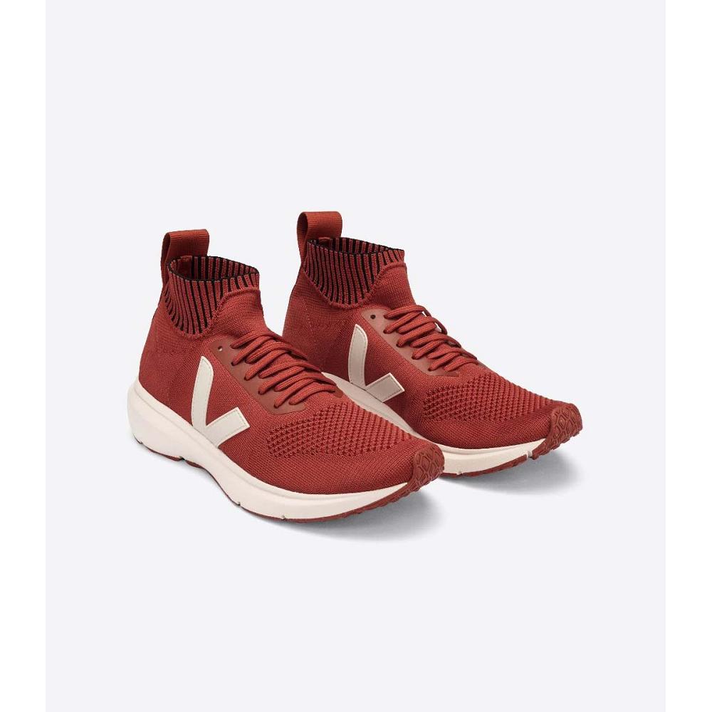 Veja V-KNIT RICK OWENS MID Schoenen Heren Rood | NL 289PJJ